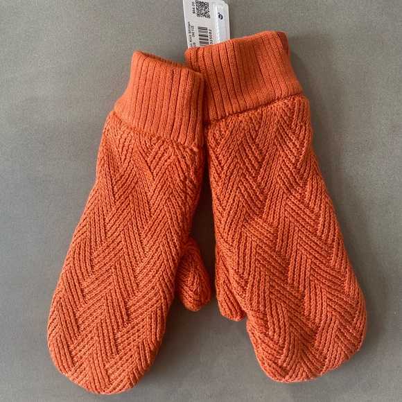 Lululemon Chevron Knit Mitten Canyon Orange - Picture 3 of 4